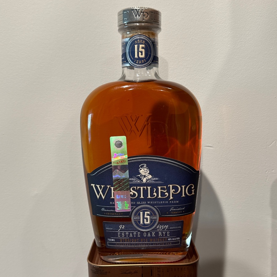 WhistlePig Estate Oak Rye