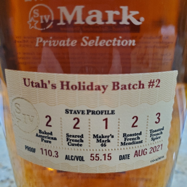 Maker's Mark Private Selection - Utah's Holiday Batch #2