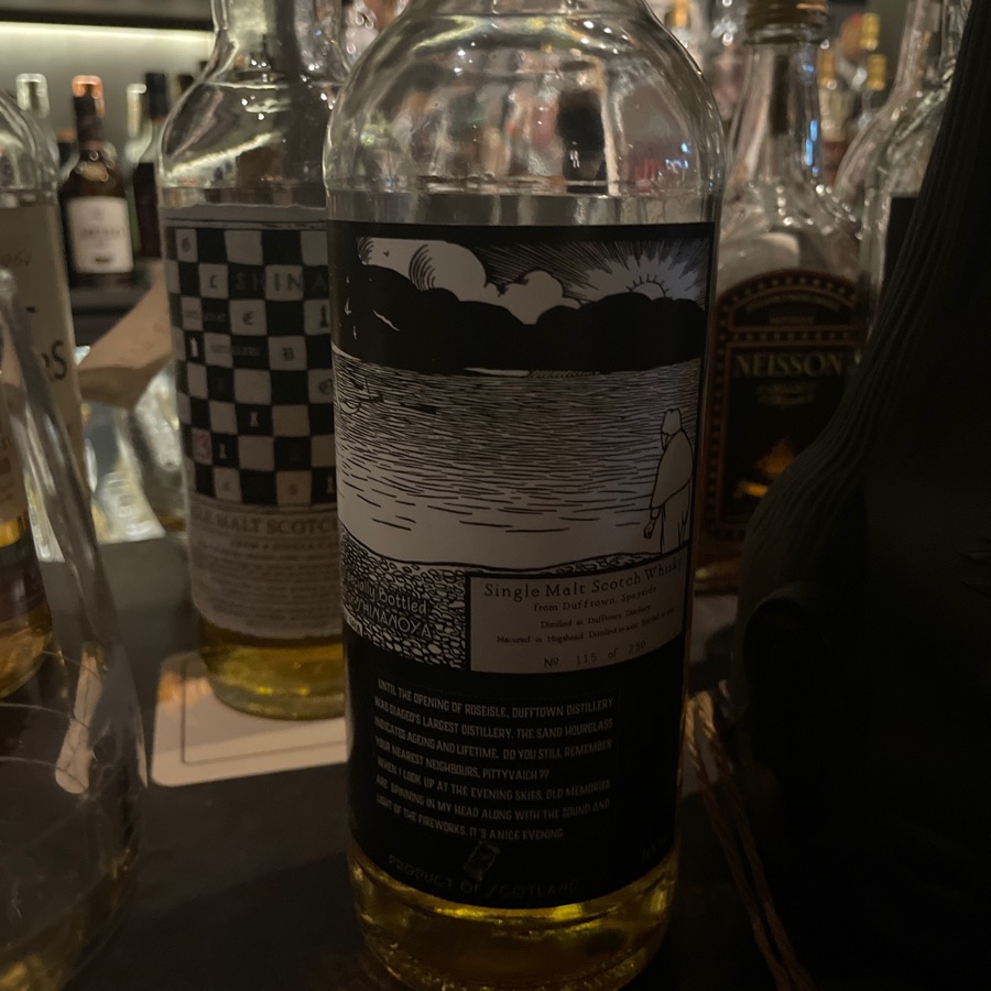 Dufftown from specially bottled for Shinanoya