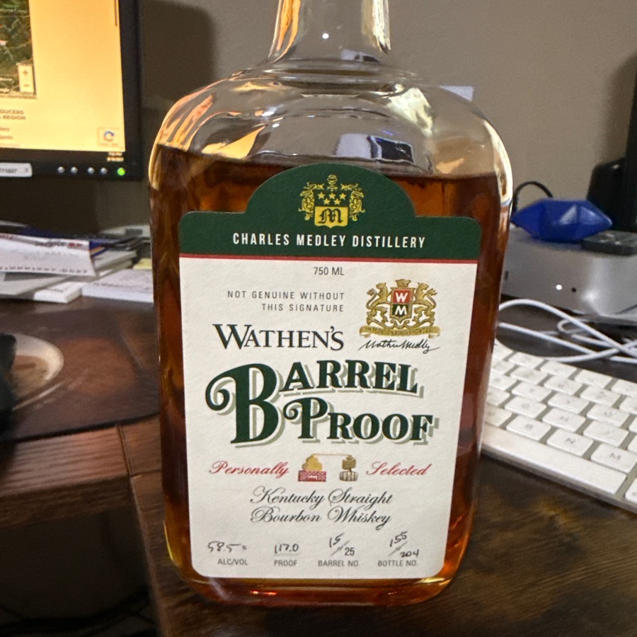 Wathen's Barrel Proof Bourbon (58.5%)