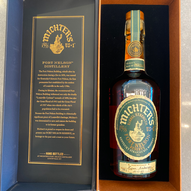 Michter's Fort Nelson Reserve Barrel Strength Kentucky Straight Rye