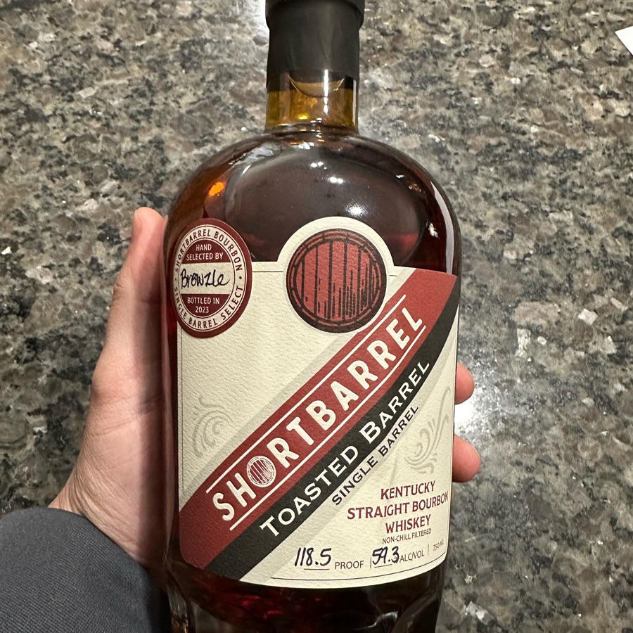 Shortbarrel Toasted Barrel Single Barrel Cask Strength
