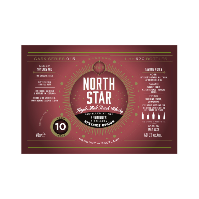 Benrinnes 10 Year Old (North Star X Good Spirits Co. 10th Birthday Bottling)