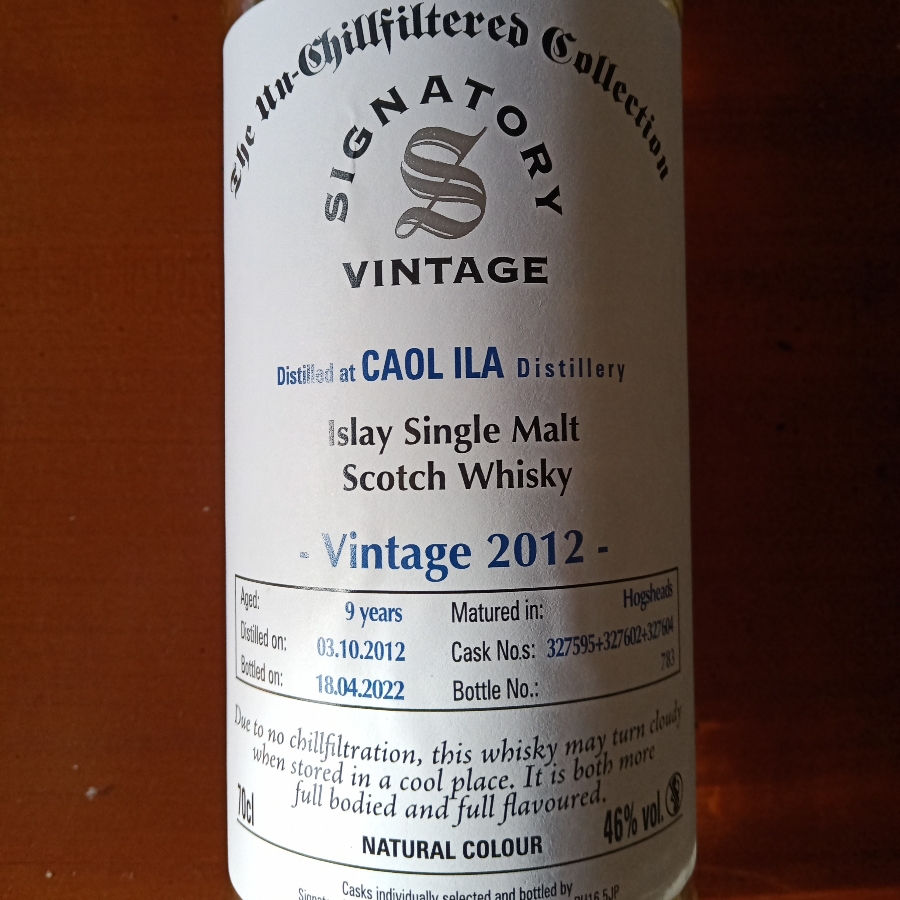 CAOL ILA 9 ANS 2012 SIGNATORY VINTAGE