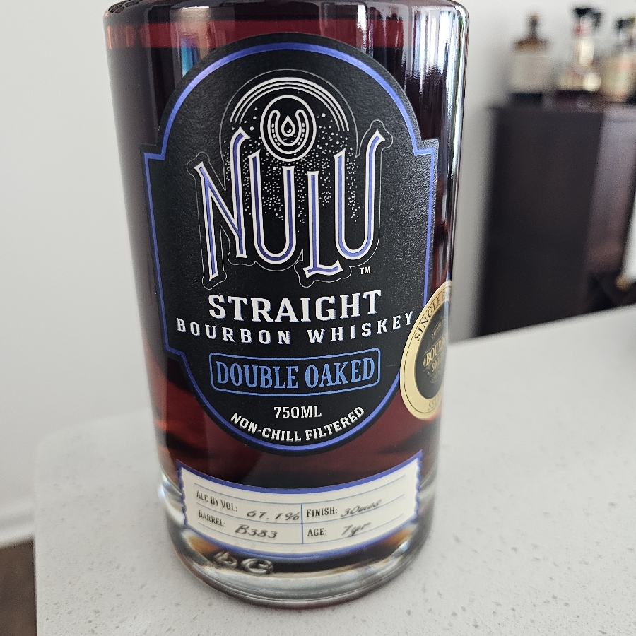 NULU Double Oaked Non Chill Filtered Charlotte Bourbon Society Select