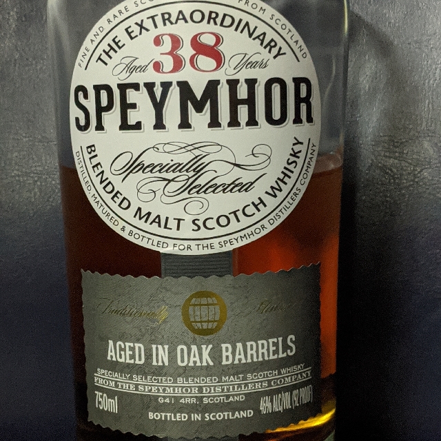 Speymhor Blended Malt Whiskey 38 Years
