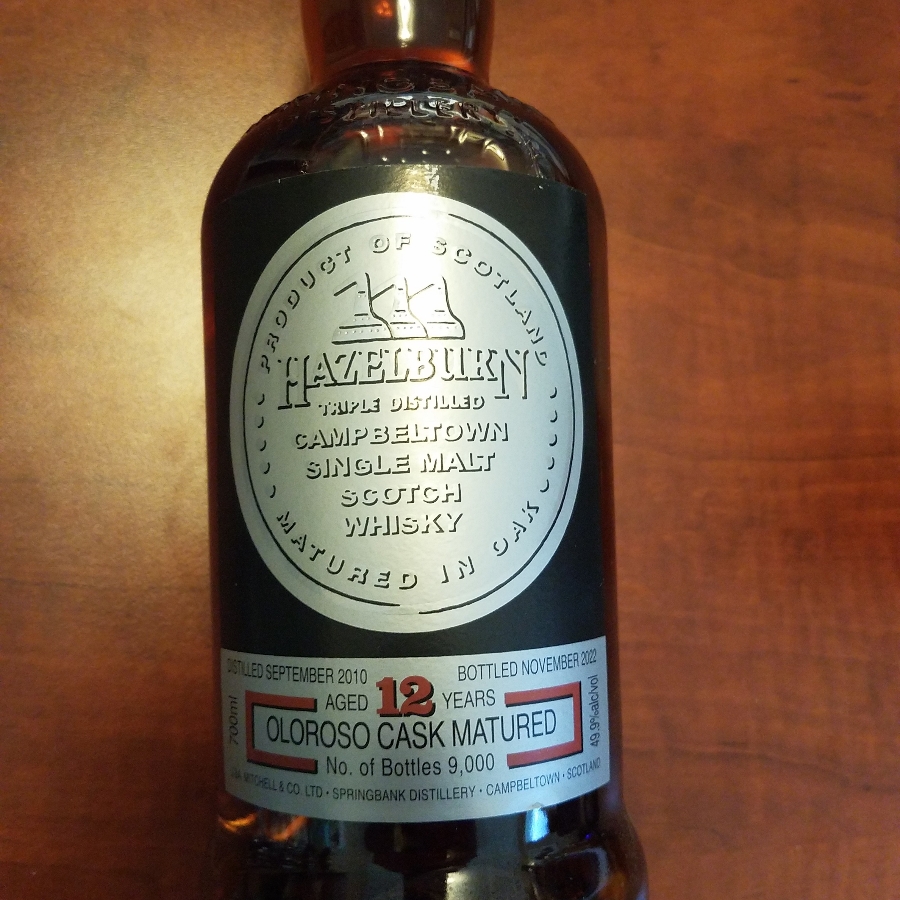 Hazelburn 12 Year Oloroso Cask Matured