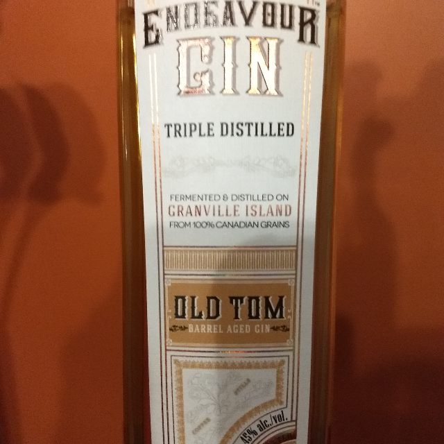 Endeavour Gin Triple Distilled barrel aged Old Tom
