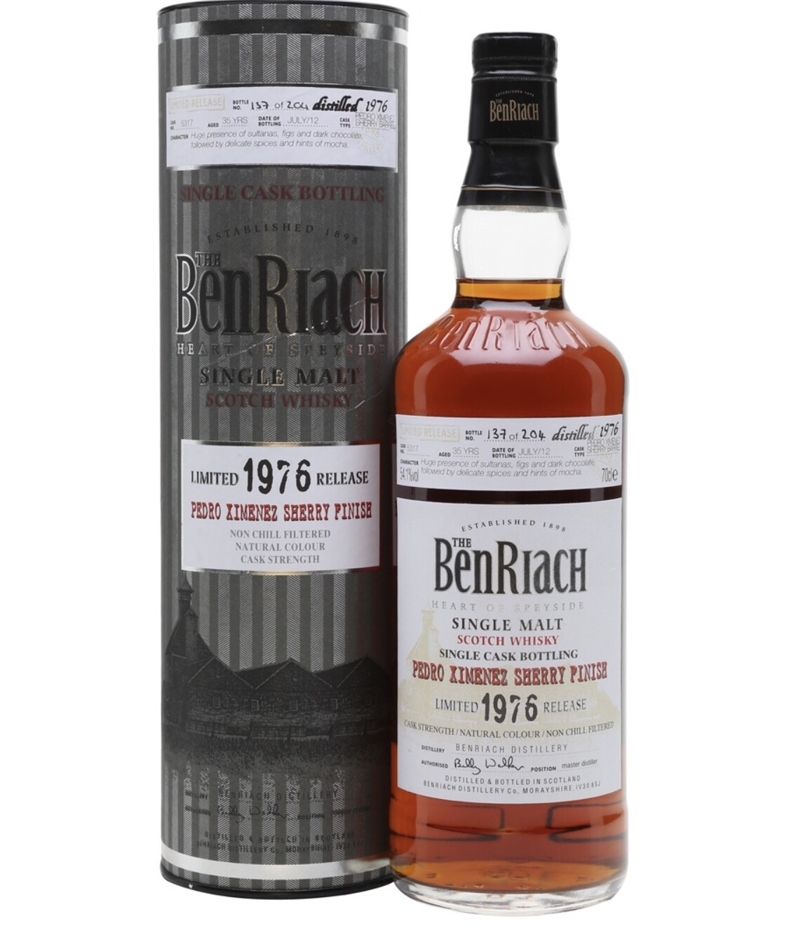 BENRIACH 1976  35 Year Old PX Sherry Finish