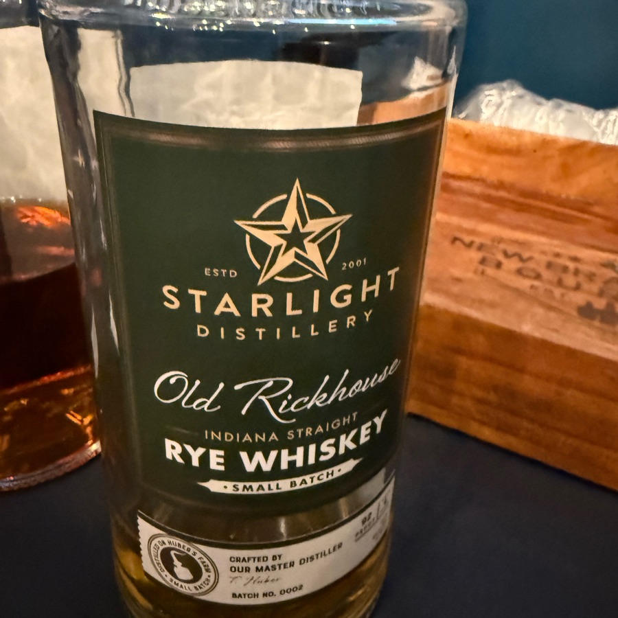 Starlight Old Rickhouse Indiana Straight Rye Whiskey Small Batch (Batch No. 0002)