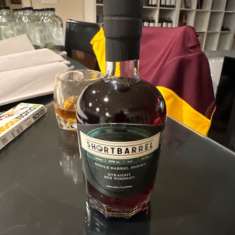 Shortbarrel Single Barrel Series Straight Rye Whiskey Selected by Seelbach's