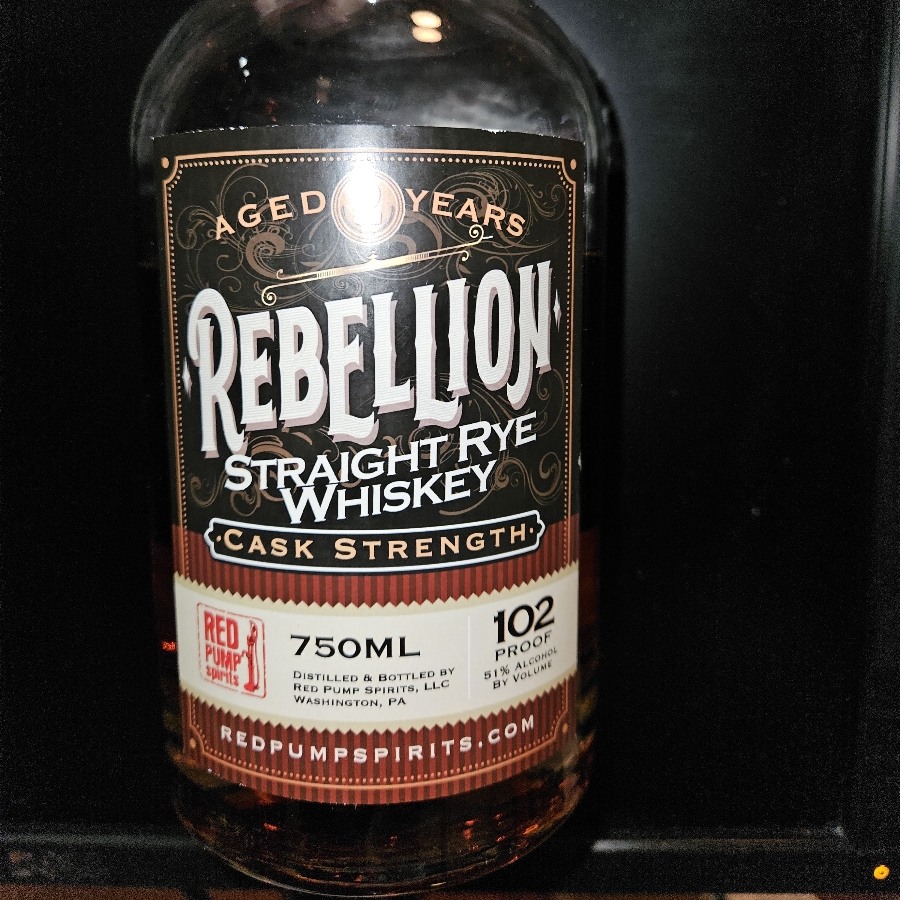 Red Pump Spirits Rebellion Cask Strength Rye