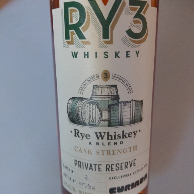 Ry3 Cask Strength Special Reserve