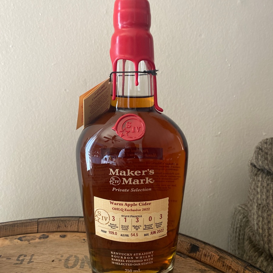 Maker's Mark Warm Apple Cider OHLQ Exclusive 2022