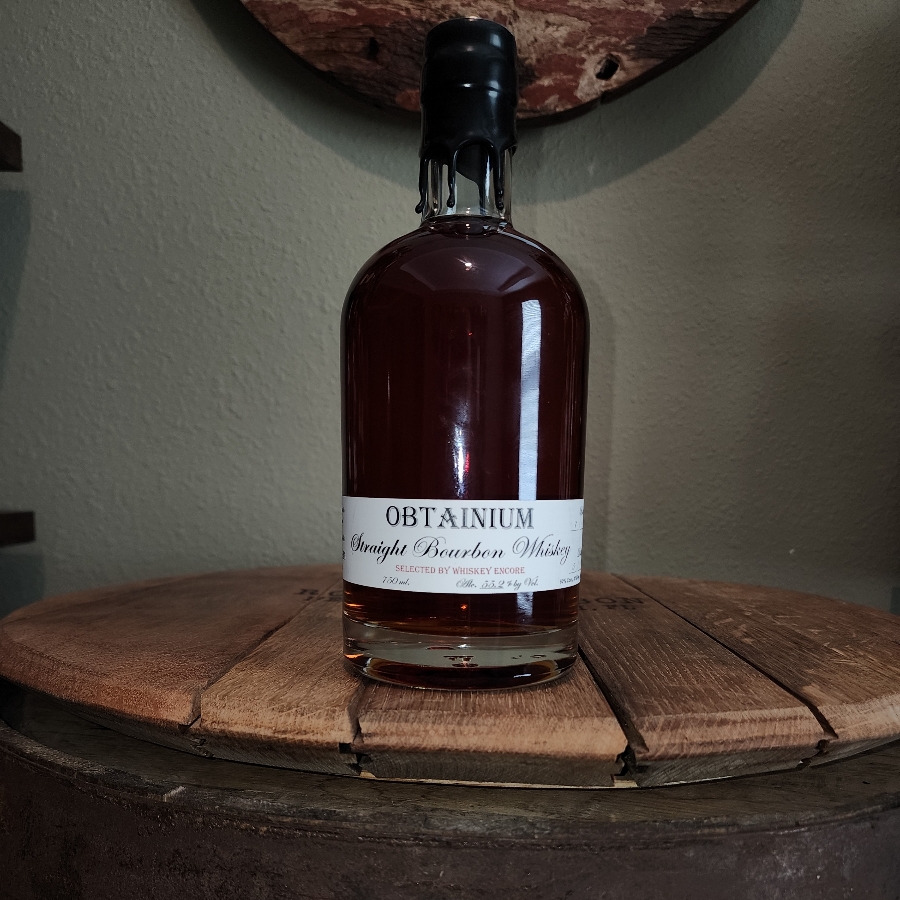Obtainium Straight Bourbon Whiskey selected by Whiskey Encore
