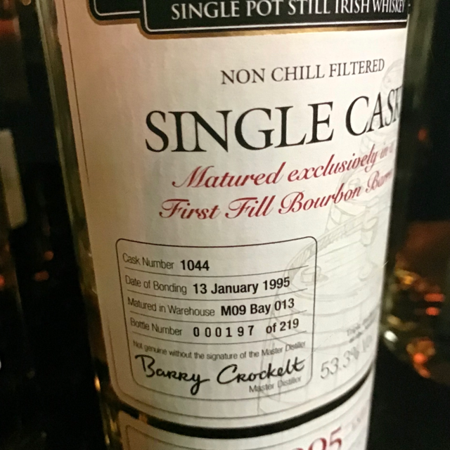 Midleton Single Cask Pot Still 1995