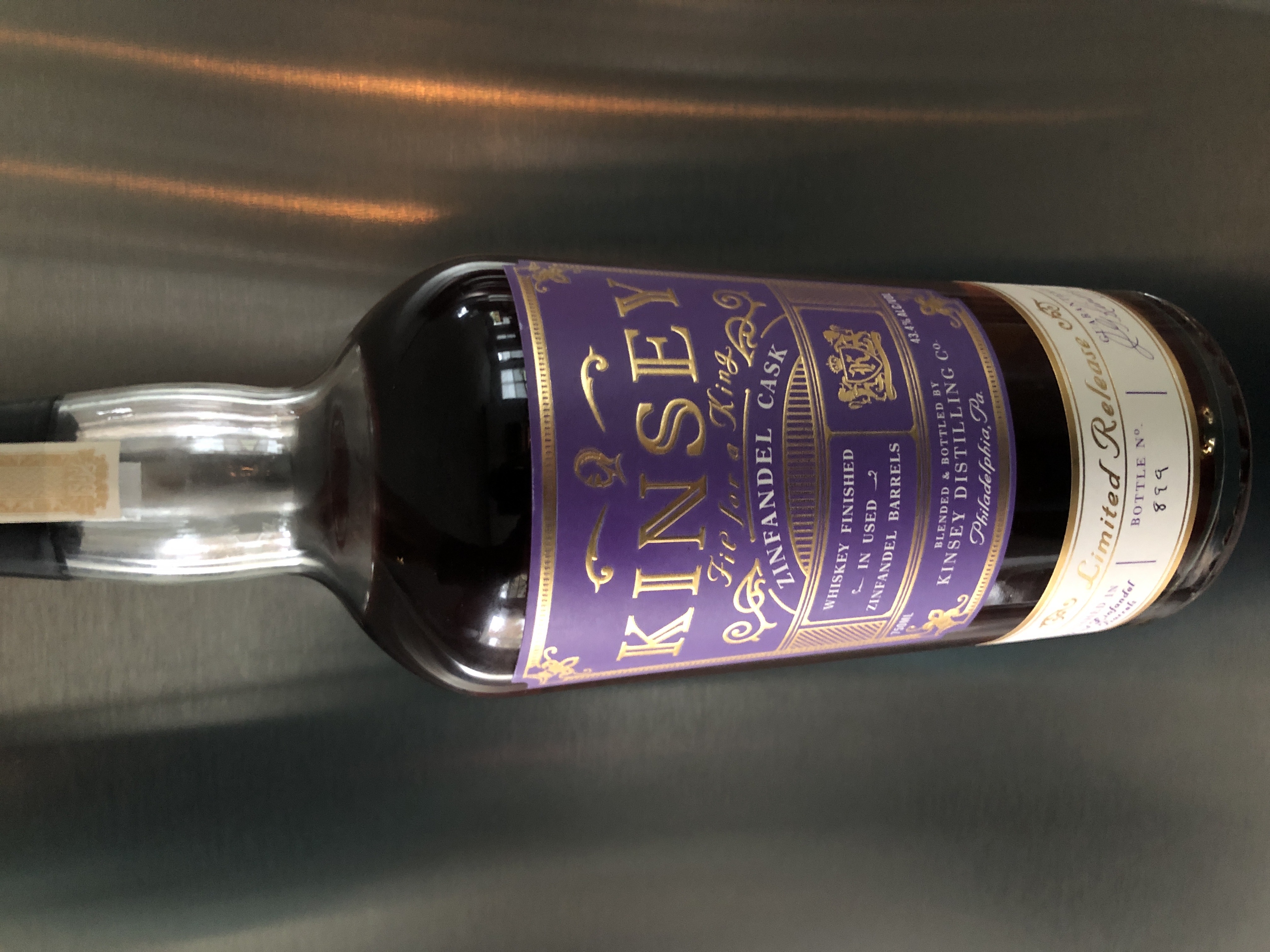 Kinsey Whiskey Zinfandel Cask