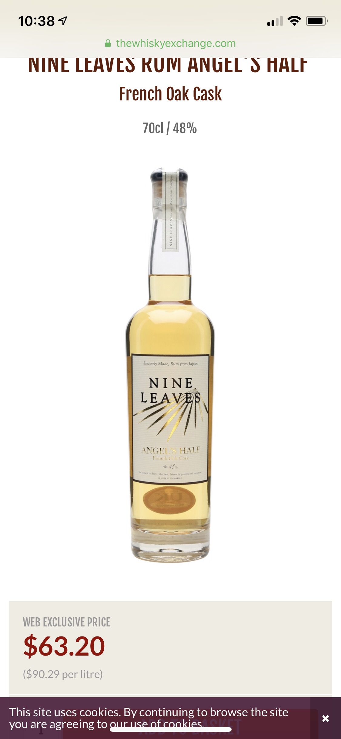 Nine Leaves Angel's Half French Oak