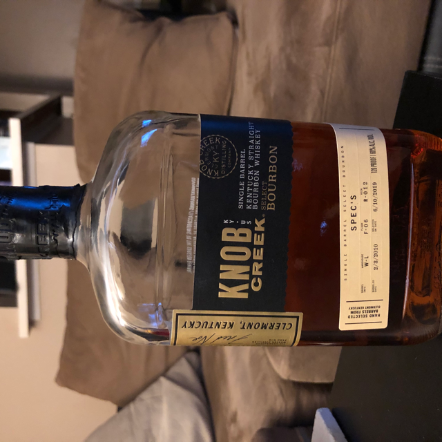 Knob Creek Single Barrel Select W-L F-06 R-012 (Spec's)