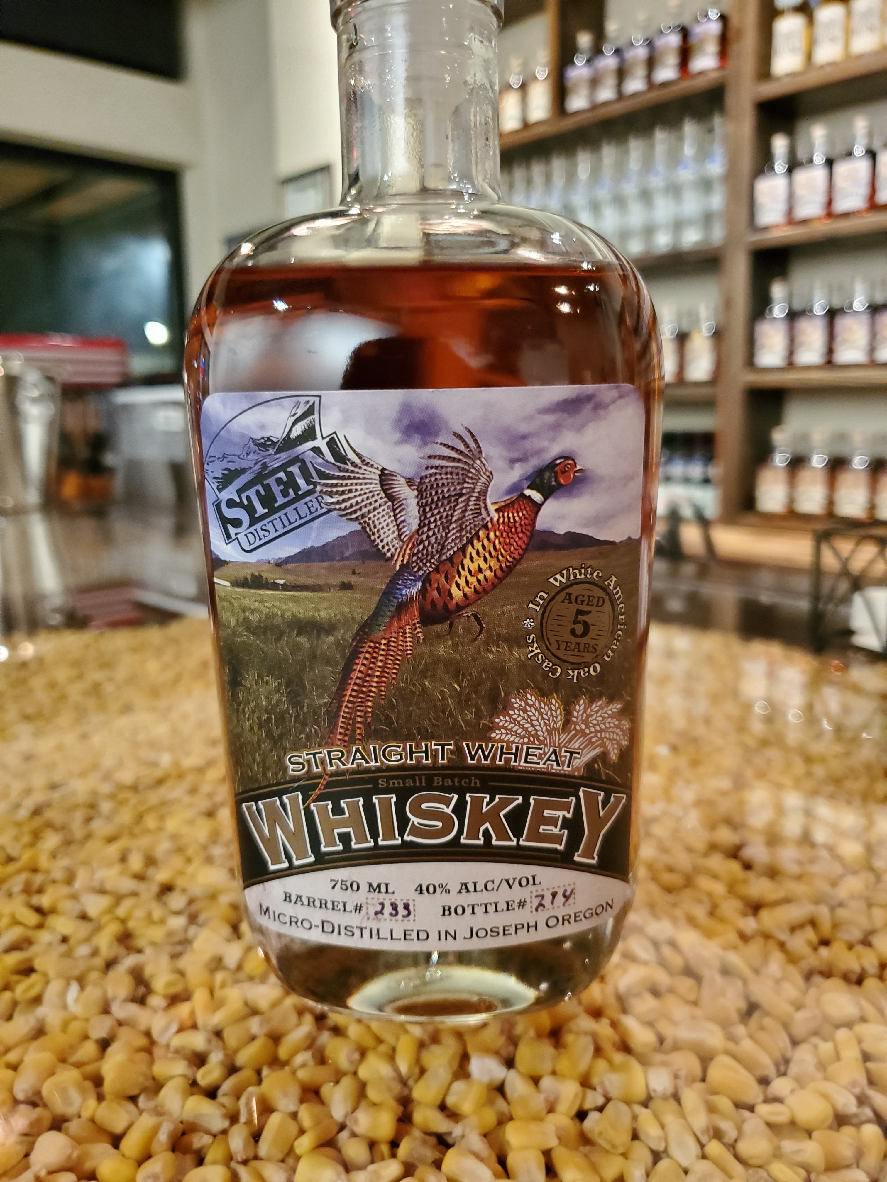 Stein Distillery Wallowa 100% Wheat Whiskey