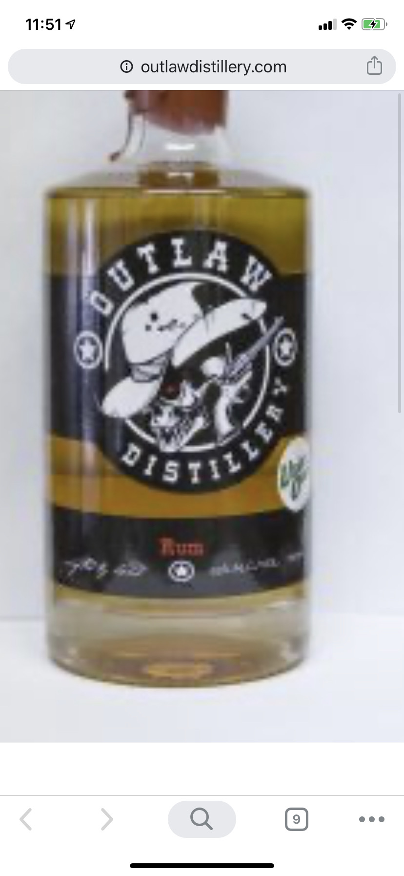Outlaw Distillery Rum