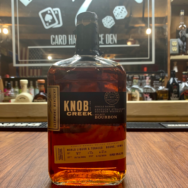 Knob Creek Single Barrel Select Bourbon W-1 F-04 R-018 (World Liquor & Tobacco Boone, IA)