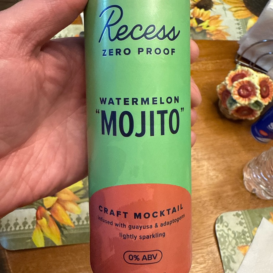 Recess Zero Proof Watermelon "Mojito" Craft Mocktail