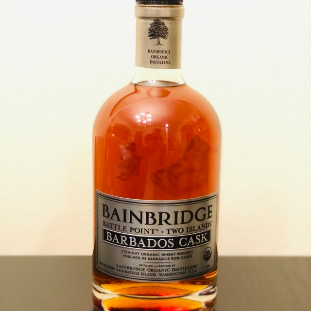 Bainbridge Battle Point Two Islands Barbados Cask Organic Wheat Whiskey