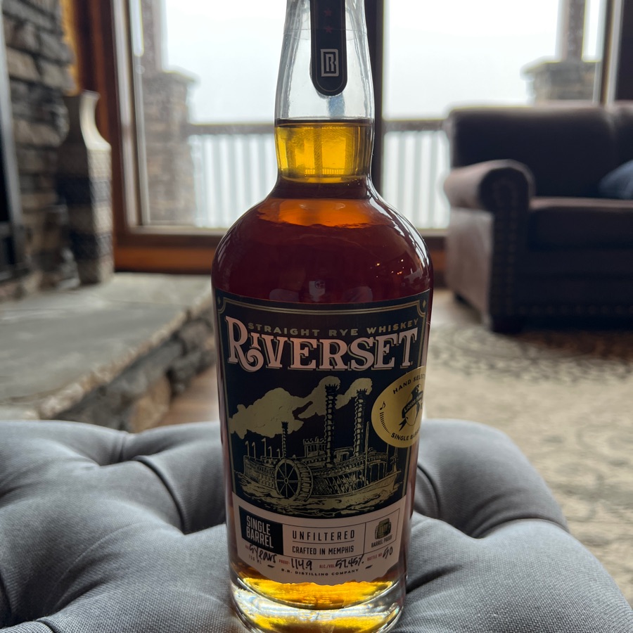 Riverset Straight Rye Whiskey Single Barrel Barrel Proof (Liquor Planet Barrel Select)