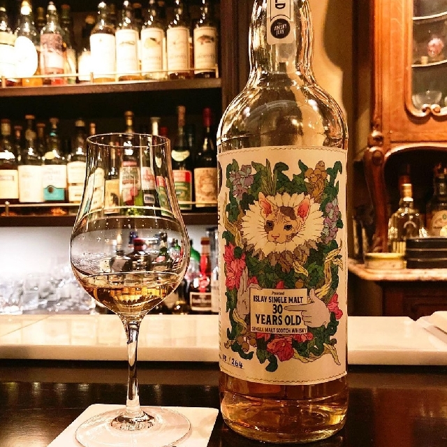 Islay 30yo Single Malt " The Cat" label, from The Whisky Jury
