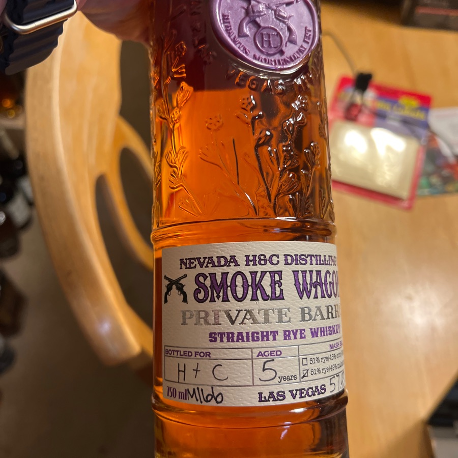 Smoke Wagon Private Barrel Straight Rye Whiskey (M166)