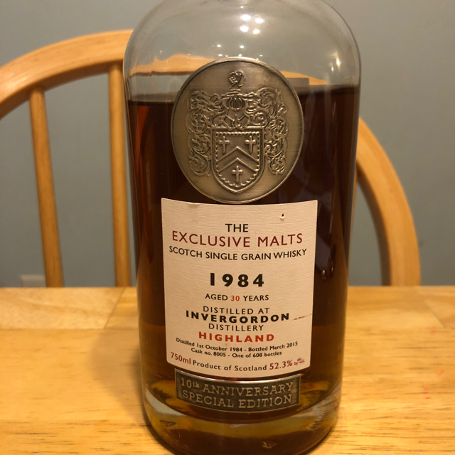 The Exclusive Malts Scotch Single Grain Whisky 1984 30 Year Old