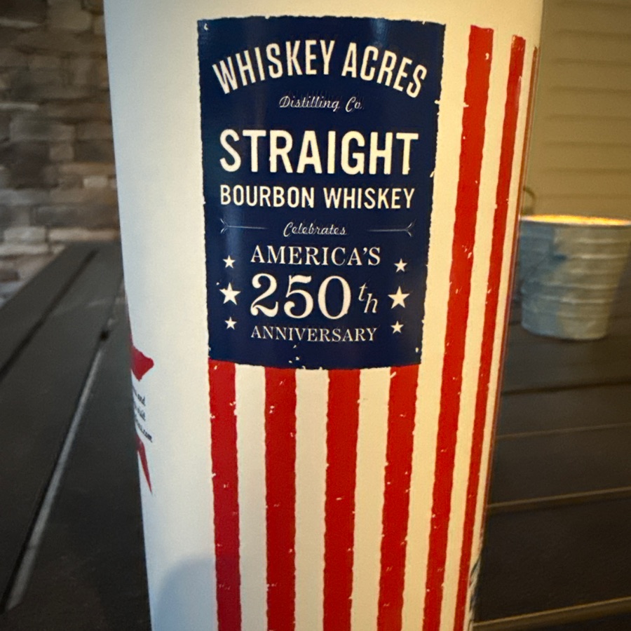 Whiskey Acres Straight Bourbon Whiskey Celebrates America's 250th Anniversary