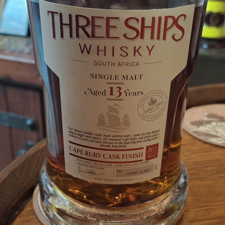 Three Ships 13 years Cape Ruby Cask Finish