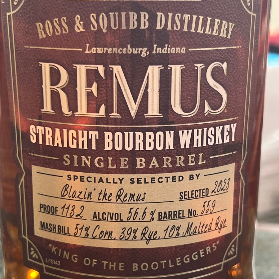 Remus Single Barrel (Blazin' With Remus 2023)