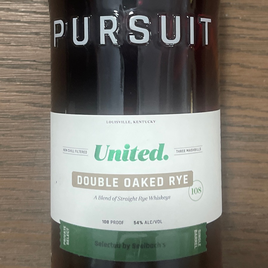 Pursuit United Double Oaked Rye - Selected By Seelbach's