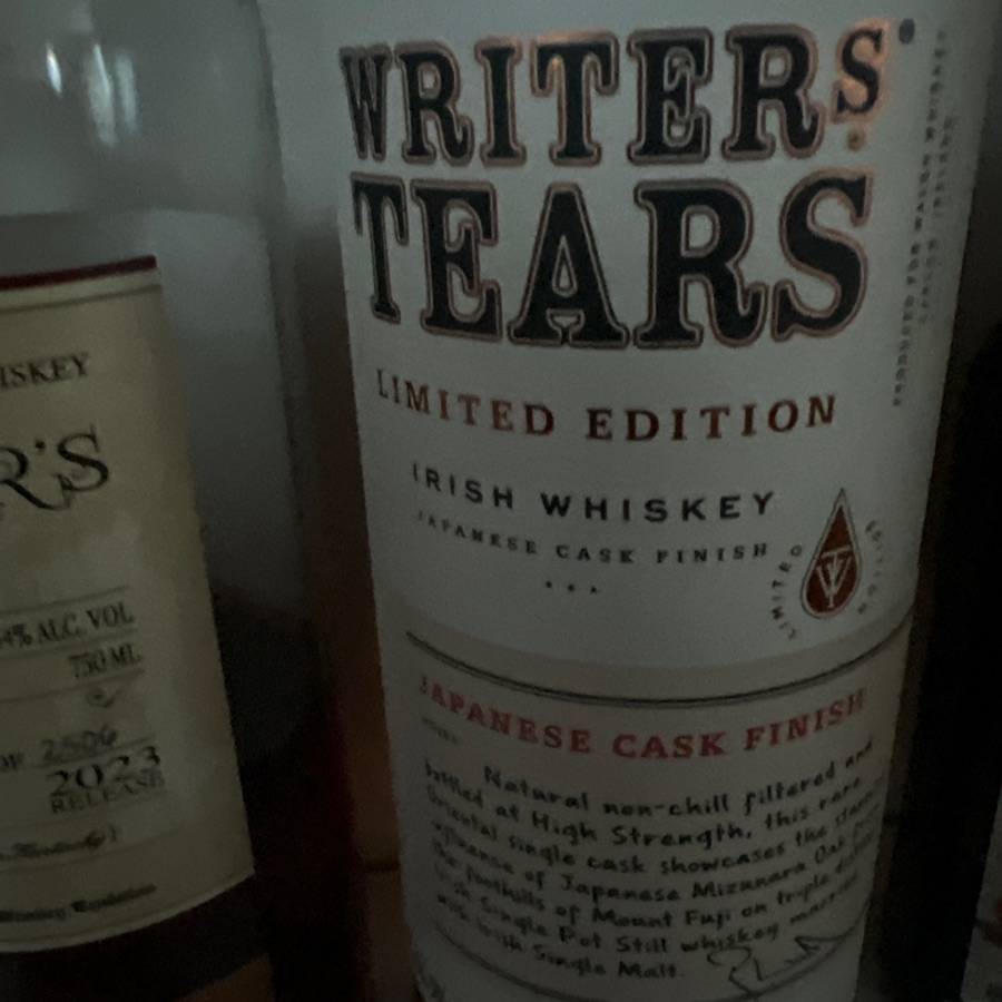 Writer's Tears Japanese Mizunara Cask Finish