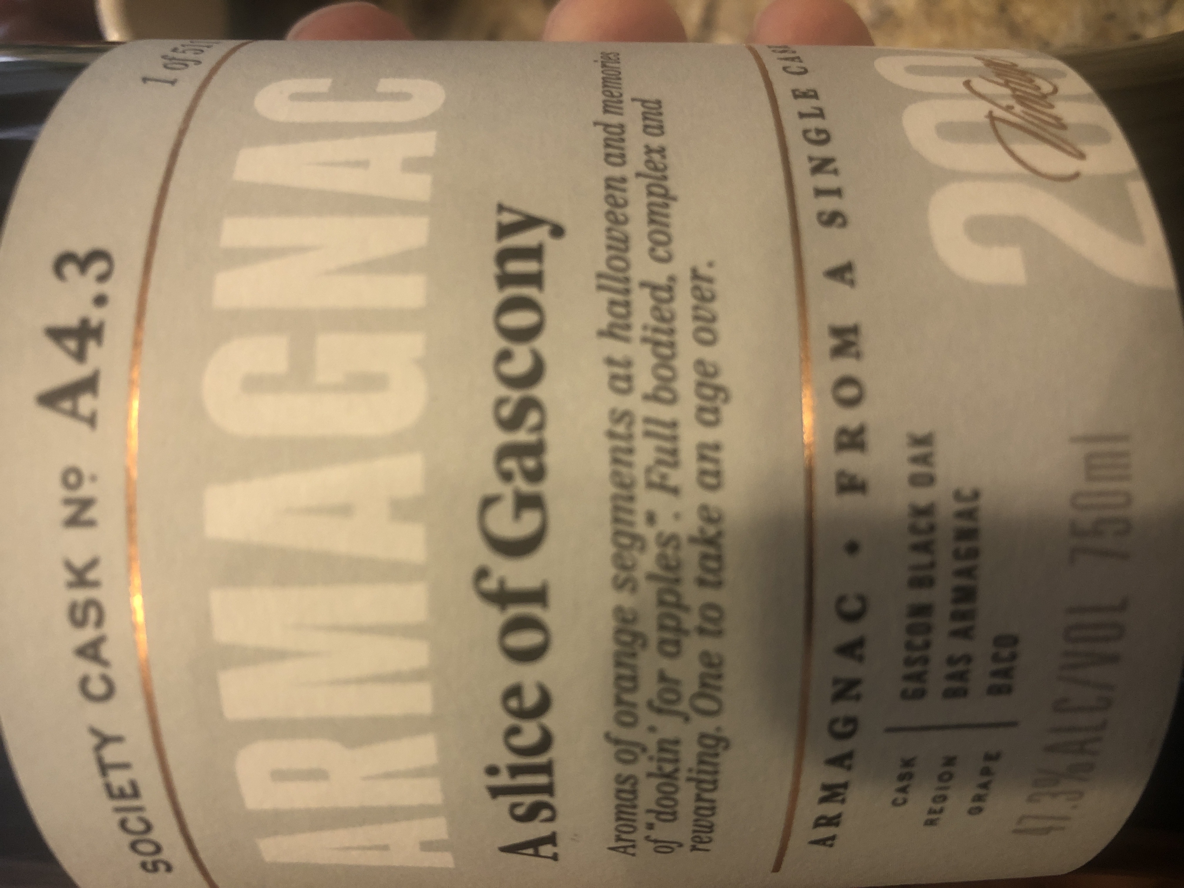 A slice of Gascony A4.3 (SMWS)