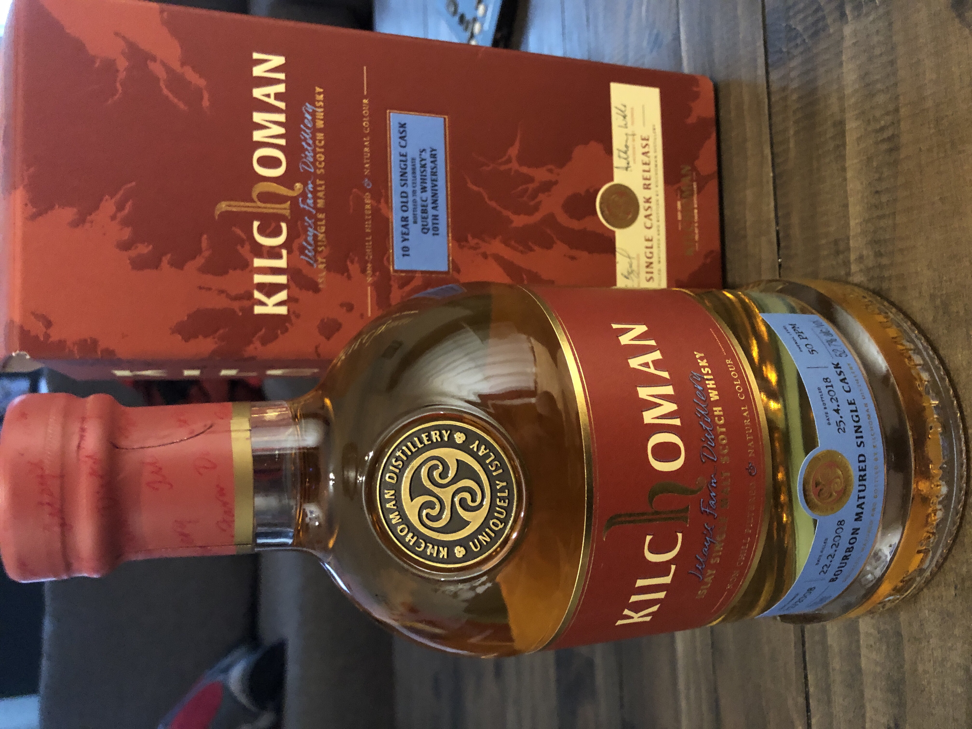 Kilchoman 10 years old single cask