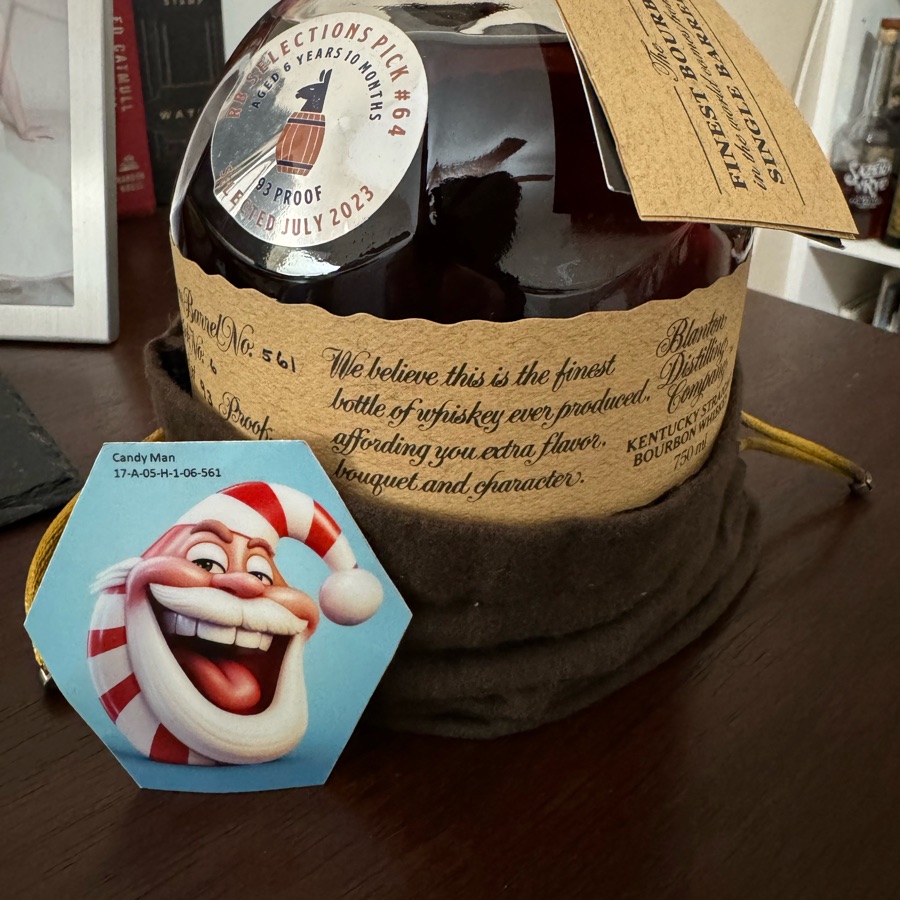 Blantons Single Barrel Select - Blue Streak - Candy Man