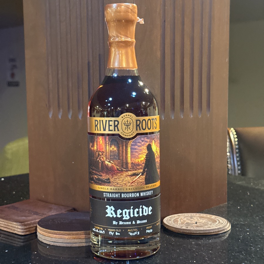 River Roots Straight Bourbon Whiskey MJ-B-D63 (Regicide by Drums and Drams)