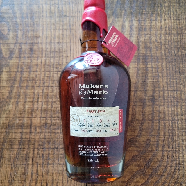 Maker's Mark Private Selection Kentucky Straight Bourbon Whisky, Figgy Jam, Riverside Liquor Barrel Pick, June 2022