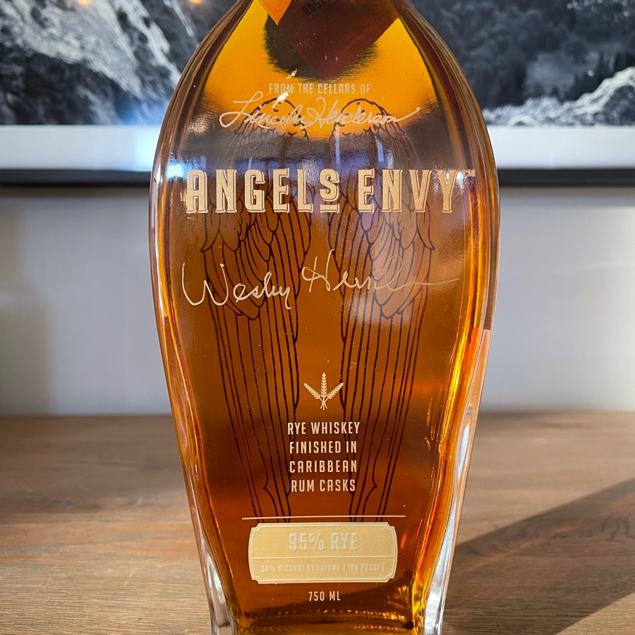 Angel's Envy Rye Finished in Carribean Rum Casks (Yellow Label)