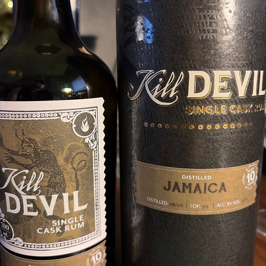 Kill Devil Jamaica Distilled Aged 10 Years Single Cask Rum