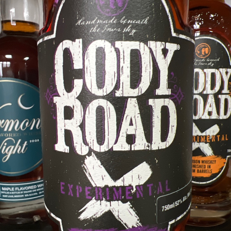 Cody Road Experimental BOurbon Whiskey finished in Elderberry Wine barrels