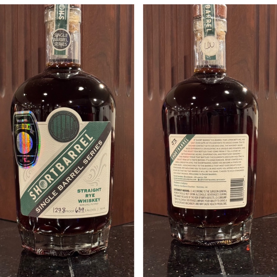 Short Barrel Rye Single Barrel Series 11.6 Yr