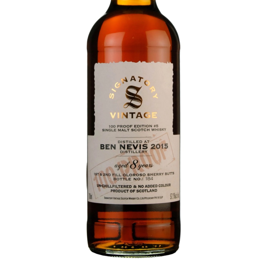 Ben Nevis 2015-2024 / 8 Year Old Signatory Vintage 100 Proof Edition 5