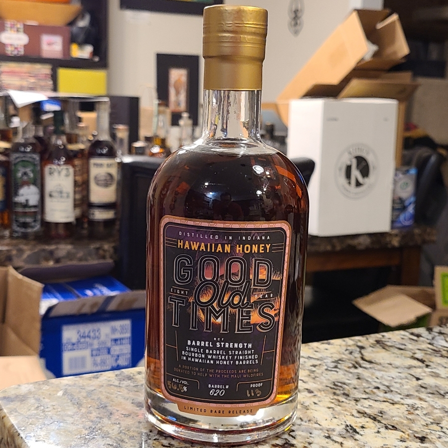 Good Old Times Barrel Strength Single Barrel Bourbon Finished in Hawaiian Honey Barrels