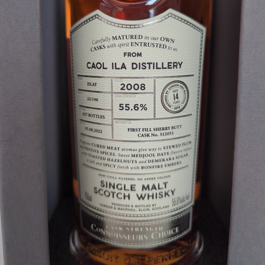 Caol Ila 2008 14 Year Connoisseurs Choice Cask Strength (Gordon & Macphail)
