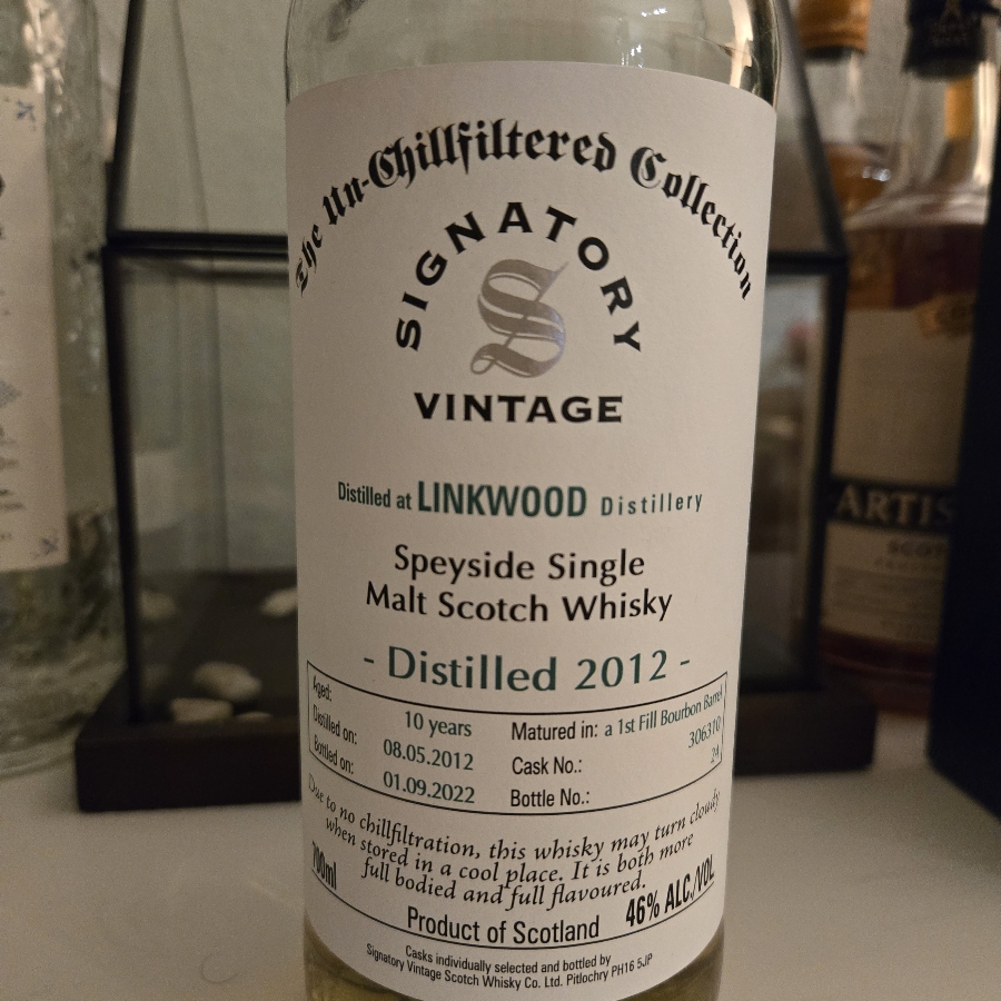 Linkwood 10 year old Signatory Vintage